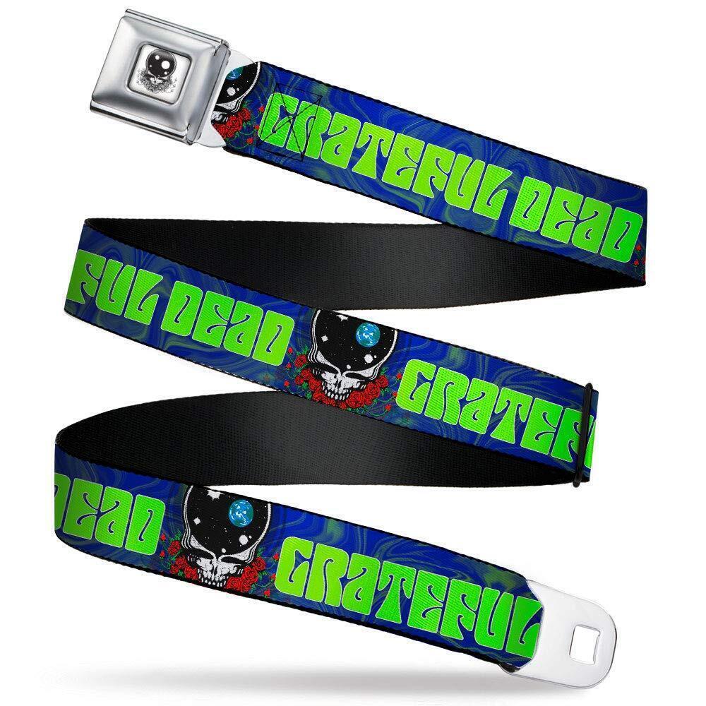 7640 Standard Seatbelt Belt Grateful Dead XL, Multicolor, 1.5" Wide-Fits